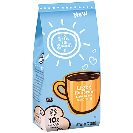 Life is Good Coffee, Light Hearted, 11.62 Oz