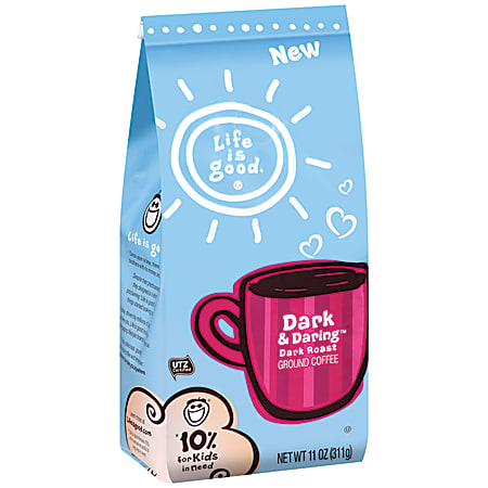 Life is Good Coffee, Dark And Daring, 11.62 Oz