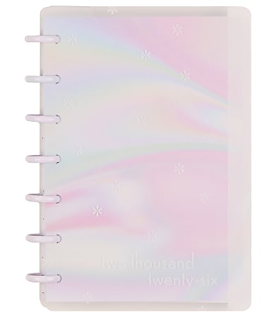 2026 Happy Planner Monthly/Weekly Mini Customizable Disc Bound Planner, 4-5/8” x 7”, Opal Aura, January To December, PD0072M006