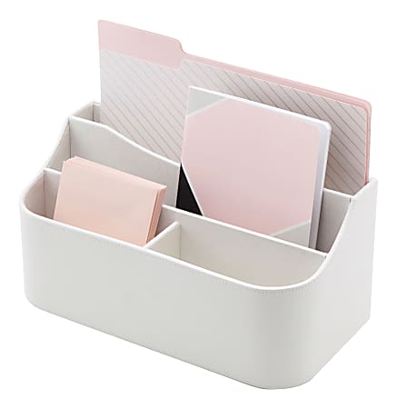 Realspace Stackable Storage Caddy Small Size White - Office Depot
