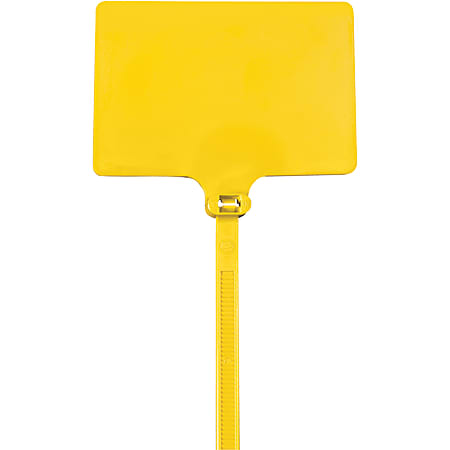 Partners Brand Identification Cable Ties, 6", Yellow, Case Of 100