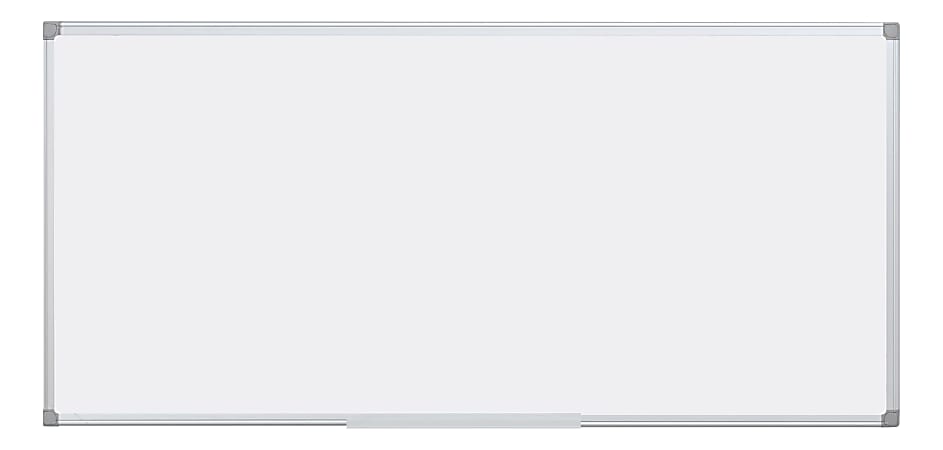 Bi silque Earth Gold Ultra Magnetic Dry-Erase Whiteboard, 48" x 96", Aluminum Frame With Silver Finish