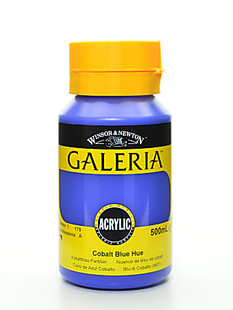 Winsor & Newton Galeria Flow Formula Acrylic Colors, 500 mL, Cobalt Blue Hue, 179