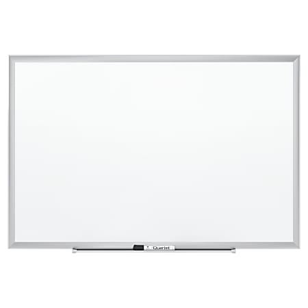 Quartet® Magnetic Porcelain Dry-Erase Whiteboard, 24" x 36", Aluminum Frame With Silver Finish