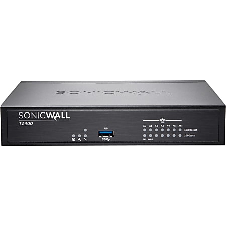 SonicWall TZ400 - Security appliance - with 3 years SonicWALL Comprehensive Gateway Security Suite - 1GbE - SonicWALL Secure Upgrade Plus Program