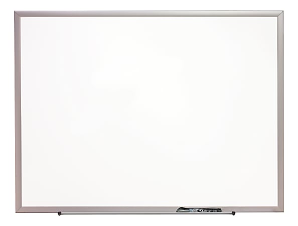 Quartet® Magnetic Porcelain Dry-Erase Whiteboard, 36" x 48", Aluminum Frame With Silver Finish