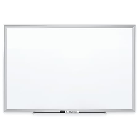 Quartet® Classic Porcelain Magnetic Dry-Erase Whiteboard, 60" x 36", Aluminum Frame With Silver Finish