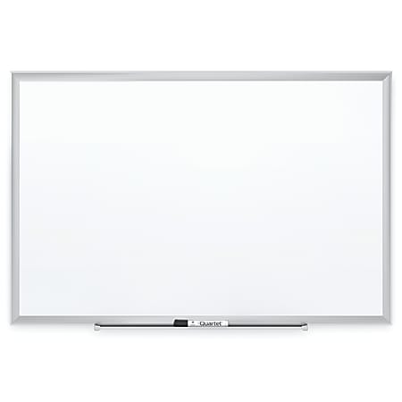 Quartet® Magnetic Porcelain Dry-Erase Whiteboard, 48" x 96", Aluminum Frame With Silver Finish