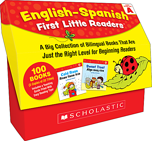 Scholastic Teacher Resources English-Spanish First Little Readers: Guided Reading Level A, Grades Pre-K To 2nd, Set Of 100 Books
