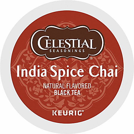 Celestial Seasonings® Single-Serve K-Cup® Pods, Original India Spice Chai Tea, Box Of 24
