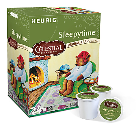 Celestial Seasonings® Single-Serve K-Cup® Pods, Sleepytime® Herbal Tea, Box Of 24