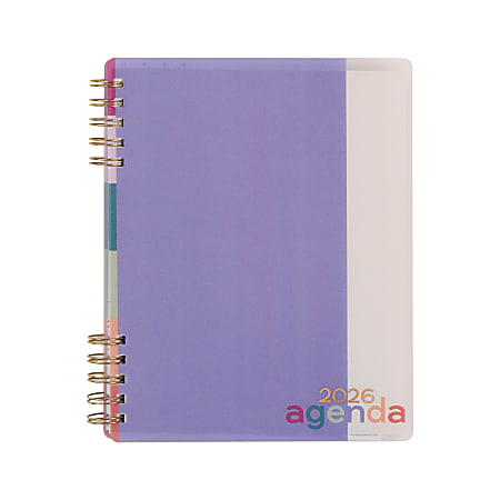 2026 Happy Planner Monthly/Weekly Classic Customizable Twin Loop Planner, 7" x 9-1/4", Minimal Months, January To December, PZ0017C008