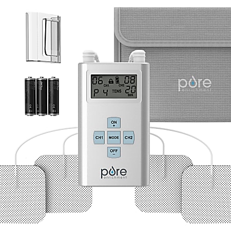 Pure Enrichment PurePulse Pro Advanced TENS Unit White - Office Depot