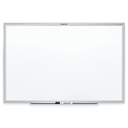 Quartet® Classic Total Erase® Non-Magnetic Melamine Dry-Erase Whiteboard, 48" x 36", Aluminum Frame With Silver Finish
