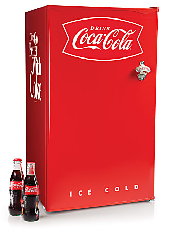 Coca-Cola 3.2 Cu. Ft. Refrigerator With Freezer, Red