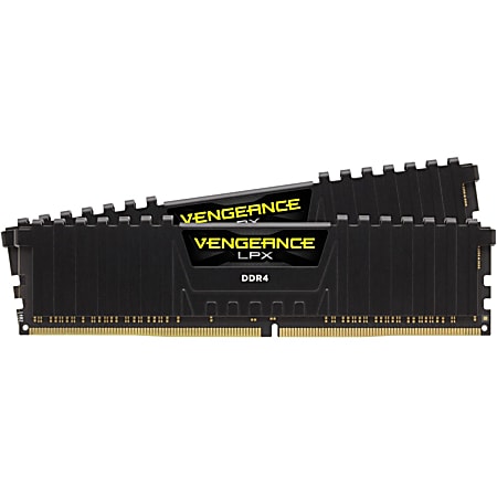 CORSAIR Vengeance LPX - DDR4 - kit - 32 GB: 2 x 16 GB - DIMM 288-pin - 3000 MHz / PC4-24000 - CL16 - 1.35 V - unbuffered - non-ECC - black