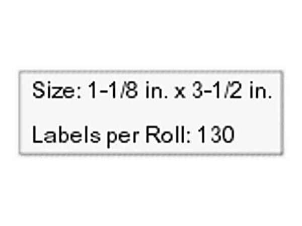 Seiko Direct Thermal Address Labels, SKPSLP1RLB, Rectangle, 3 1/2"W x 2 1/8"L, White, Roll of 1,000 Labels