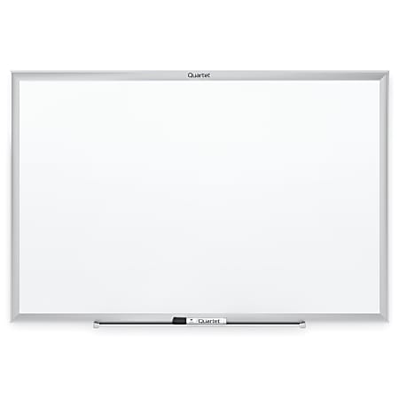 Quartet® Classic Total Erase® Non-Magnetic Melamine Dry-Erase Whiteboard, 48" x 96", Aluminum Frame With Silver Finish
