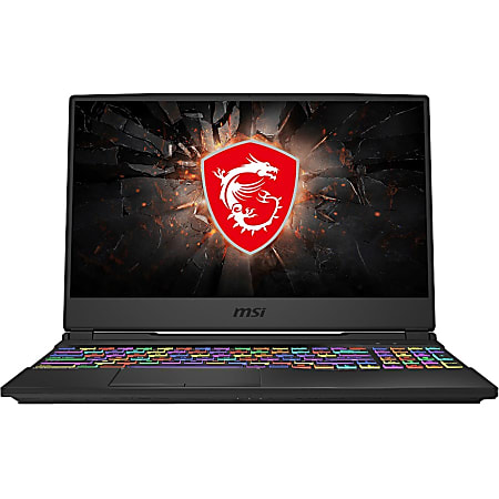 MSI GL65 9SEK-024 15.6" Gaming Notebook - 1920 x 1080 - Core i7 i7-9750H 9th Gen 2.60 GHz - 16 GB RAM - 512 GB SSD - Black - Windows 10 Home - NVIDIA GeForce RTX 2060 with 6 GB - In-plane Switching (IPS) Technology - IEEE 802.11ac Wireless LAN Standard