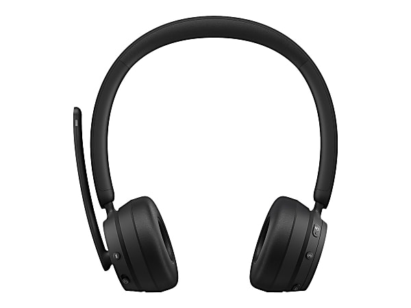 Microsoft Modern Wireless Headset - Stereo - USB - Wireless - On-ear - Binaural - Ear-cup - Noise Reduction Microphone - Black