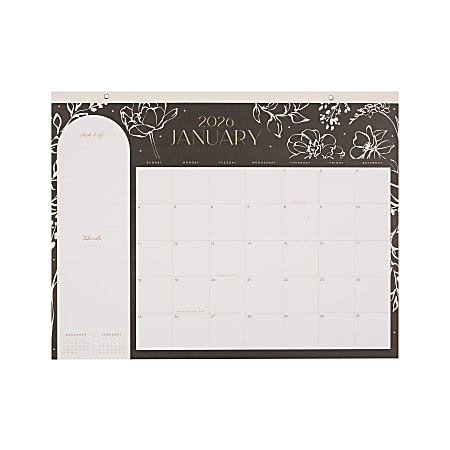 2026 Happy Planner 12-Month Desk Calendar, 22” x 17”, Mod Silhouette, January To December, CD00212003