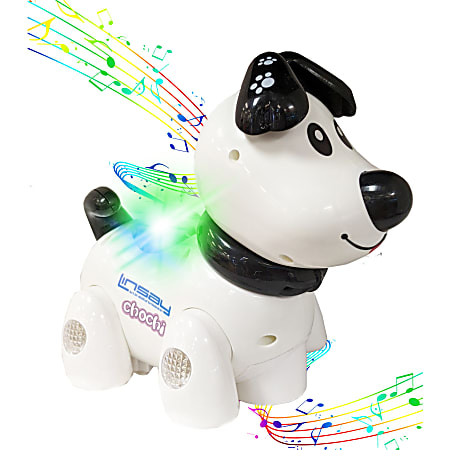Linsay Smart Toy Dog White - Office Depot