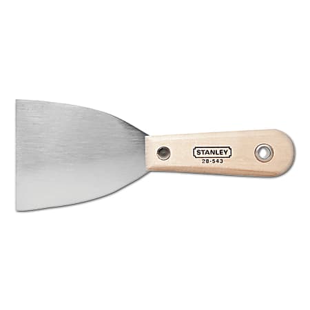 Stanley Tools Wood Handle Wall Scraper, 3" Width, Stiff