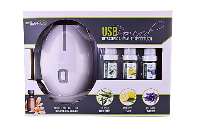 Aroma2Go Giro Aromatherapy Diffuser With 3 Pure Essential Oils