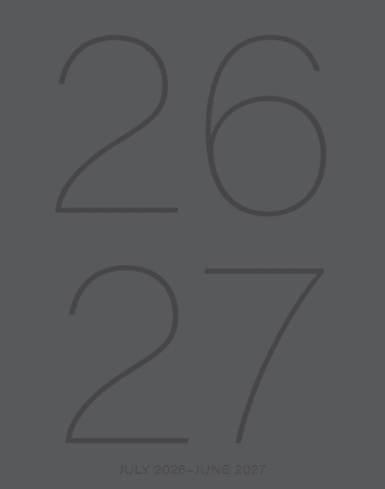 Willow Creek Press Monthly Academic Booklet Planner, 7-1/2" x 9-1/2", Gray, July 2026 - June 2027, Total Qty 1