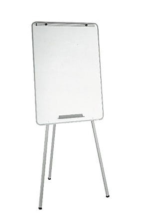 Boone® 3 Leg Heavy Duty Easel With Non-Magnetic Dry-Erase Whiteboard, 70", Aluminum Frame With Silver Finish
