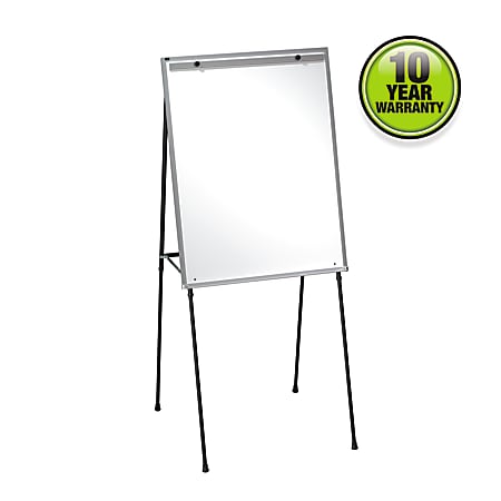 Quartet® Non-Magnetic Dry-Erase Whiteboard, 29" x 70", Steel Frame With Black Finish