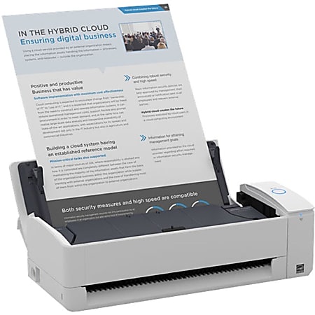 Ricoh ScanSnap iX1600 - Document scanner - Dual CIS - Duplex - 279 x 3000  mm - 600 dpi x 600 dpi - up to 40 ppm (mono) / up to 40 ppm (color) - ADF  (50 sheets) - USB 3.2 Gen 1x1, Wi-Fi(ac)