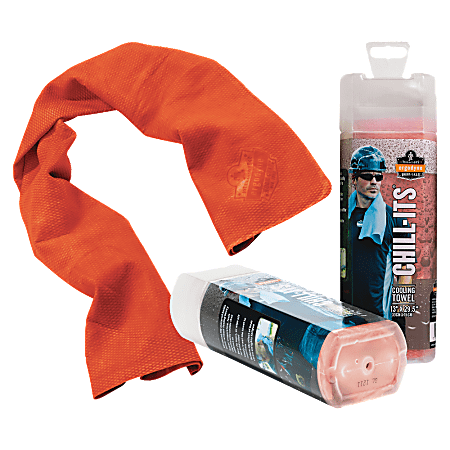 Ergodyne Chill-Its 6602  Orange Evaporative Cooling Towel
