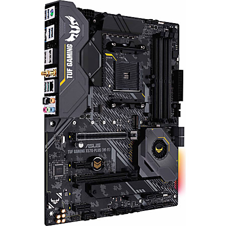 Line TUF GAMING X570-PLUS (WI-FI) Desktop Motherboard - AMD Chipset - Socket AM4 - ATX