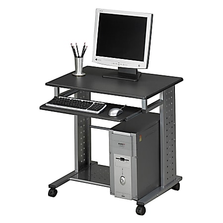 Eastwinds Empire Mobile PC Workstation, 29-3/4"H x 23-1/2"W x 29-3/4"D, Anthracite/Metallic Gray