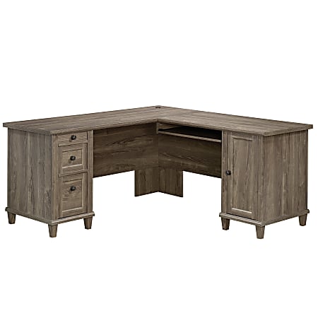 Sauder® Hammond 65-1/8"W L-Shaped Desk, Emery Oak
