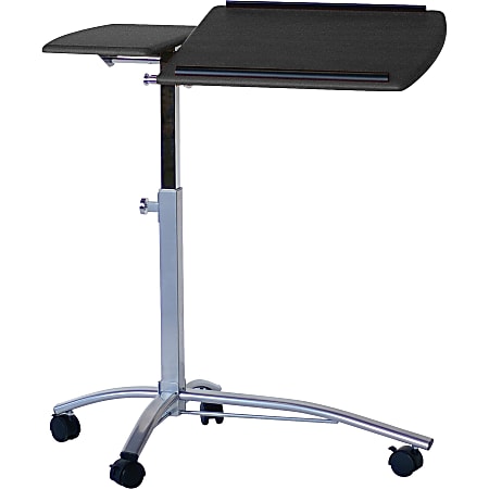 Mayline® Group Laptop Caddy, 27-37"H x 29 1/2"W x 15"D, Anthracite/Metallic Gray