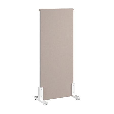 WorkPro® Motiva Freestanding Privacy Screen, 55”H x 24”W x 15”D, Warm Beige, Installation Included