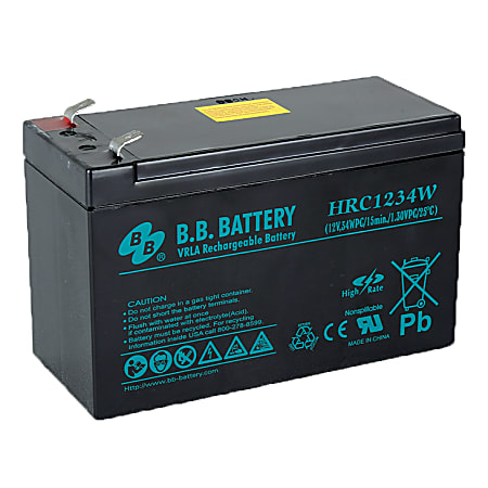 B & B HRC1234W Battery, B-SLA1290