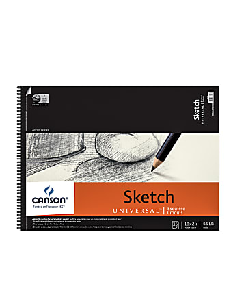 Canson Universal Heavyweight Sketch Pads, 18" x 24",