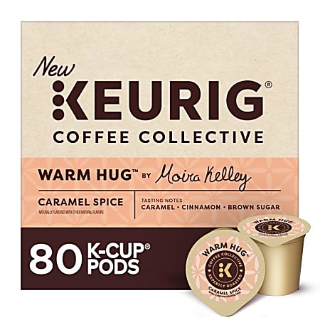 Keurig Coffee Collective Warm Hug Caramel Spice Single-Serve K-Cup Pods, Light Roast Coffee, 80 Count (4 Packs of 20)