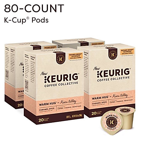 Keurig Coffee Collective Warm Hug Caramel Spice Single Serve K Cup Pods ...