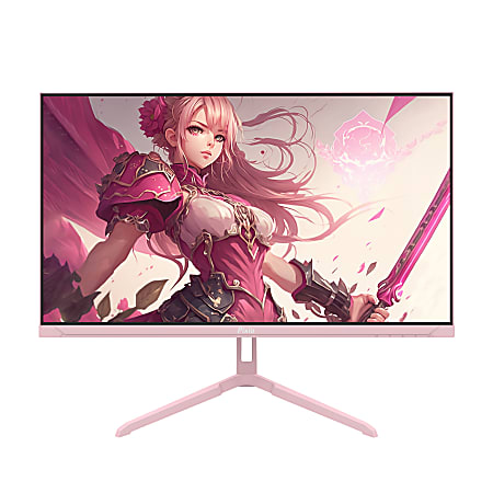 Pixio PX248 Wave 24" FHD LCD Gaming Monitor, FreeSync, Pink