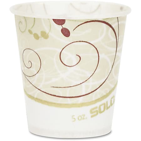 SOLO Cold Paper Cups, 5 Oz, Beige, 3,000 Cups Per Carton, Pack Of 30 Cartons
