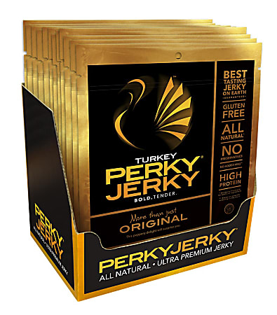 Perky Jerky Original Turkey Jerky, 2.2 Oz Bag