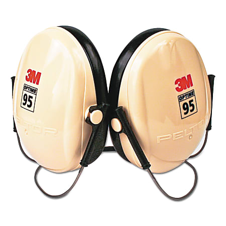 PELTOR™ Optime™ 95 Earmuff, 21 dB NRR, White/Black,