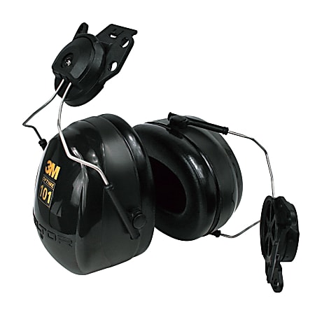 3M™ Optime Earmuff Cap-Mount Headset, Black/Green