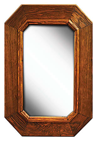 PTM Images Framed Mirror, No Corner, 19 3/4"H x 27 3/4"W, Charcoal