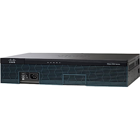 Cisco 2911 Router - 3 Ports - PoE Ports - Management Port - 8 Slots - Gigabit Ethernet - 2U - Rack-mountable, Wall Mountable