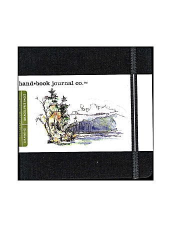 HandBook Journal Co. Travelogue Drawing Journal, 5 1/2" x 5 1/2", Ivory/Black, Pack Of 2
